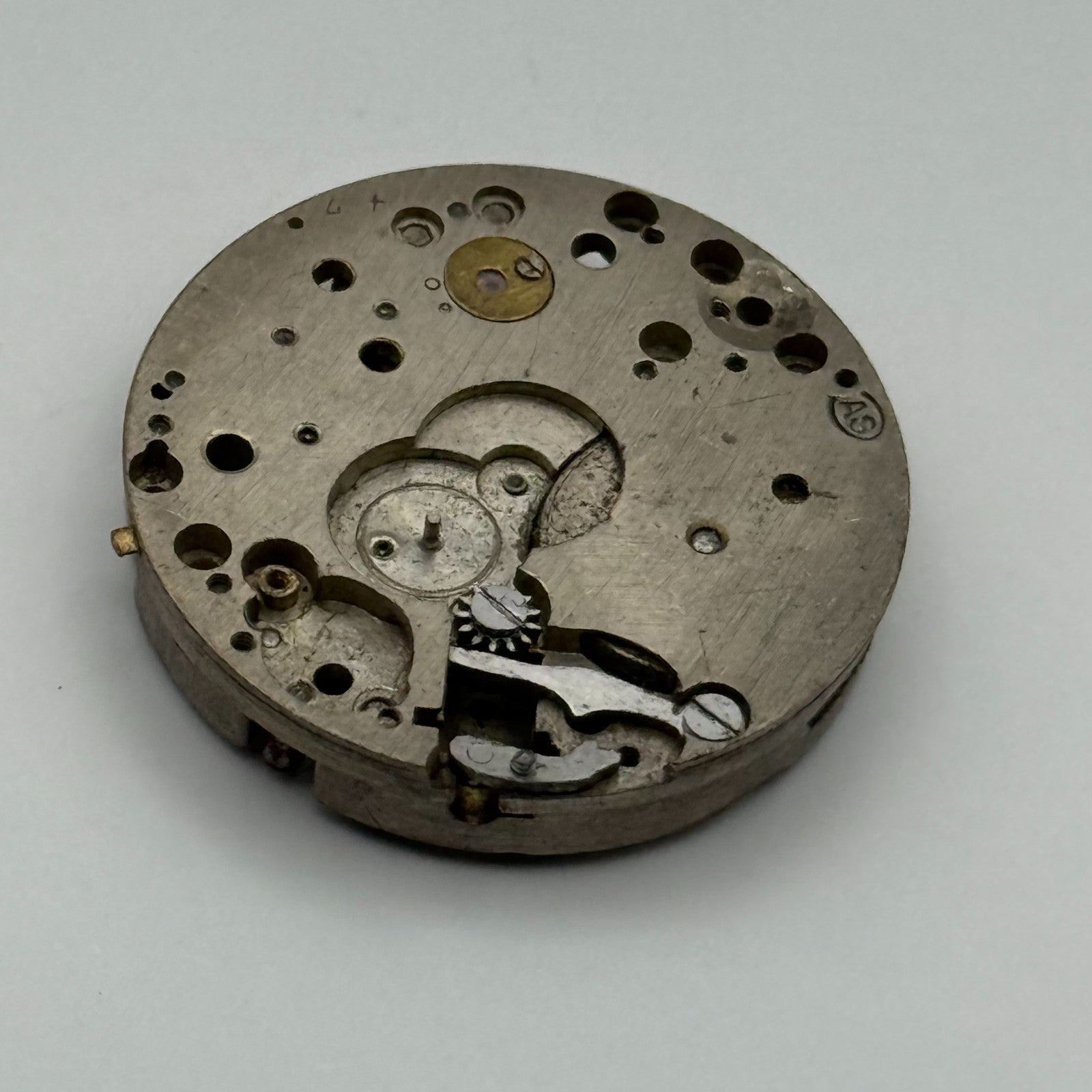 AS A Schild Watch Movement Manual Wind Vintage Swiss Parts Repair Spares 23.7mm