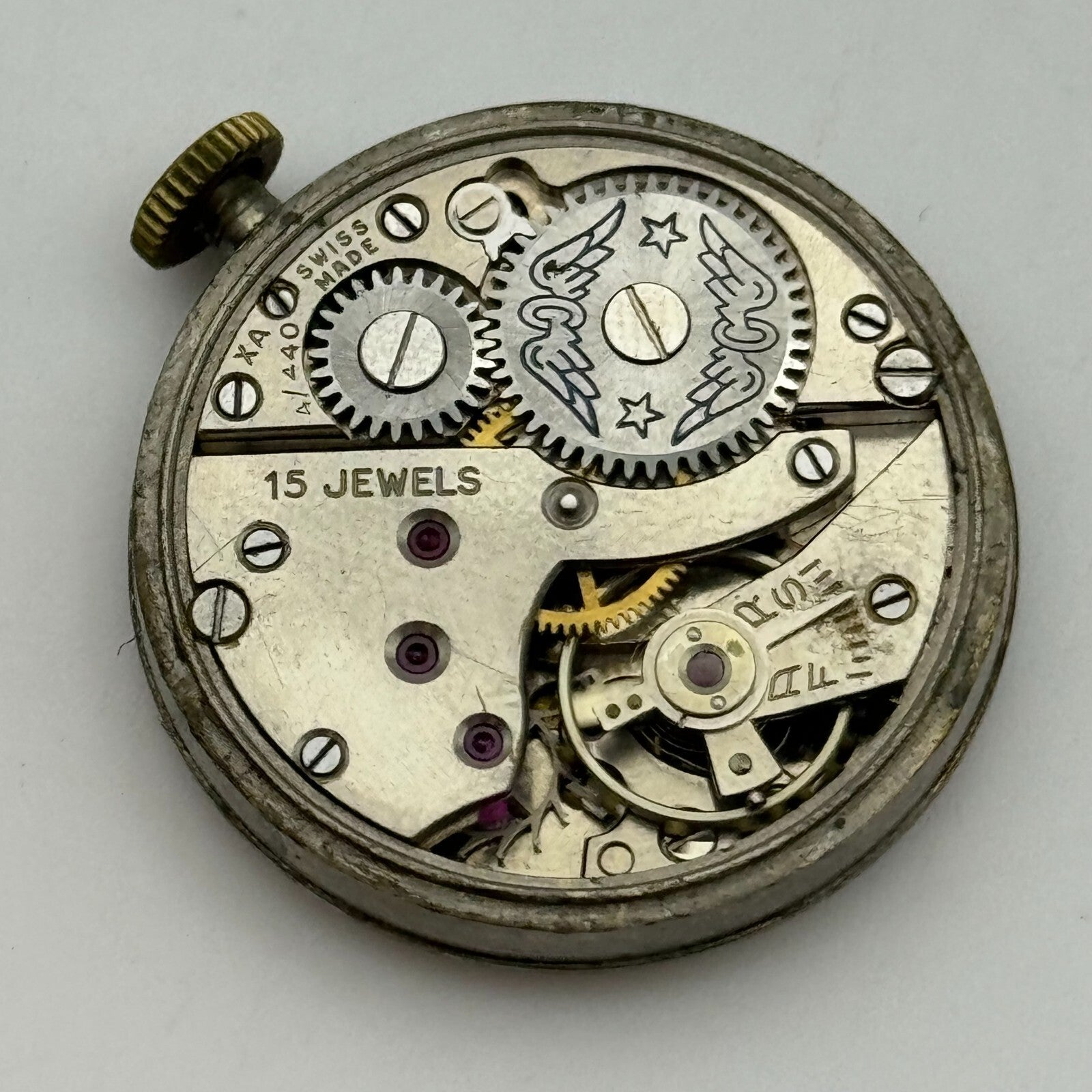 26.8mm Running Rotary Super Sports 4/440 Manual Wind Swiss Watch Movement PARTS