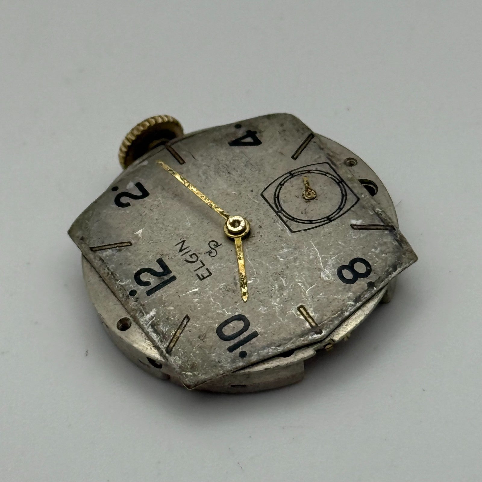 1942 Vintage 8/0s Elgin 554 Model 7 American Watch Movement PARTS REPAIR SPARES