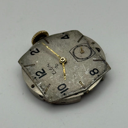 1942 Vintage 8/0s Elgin 554 Model 7 American Watch Movement PARTS REPAIR SPARES