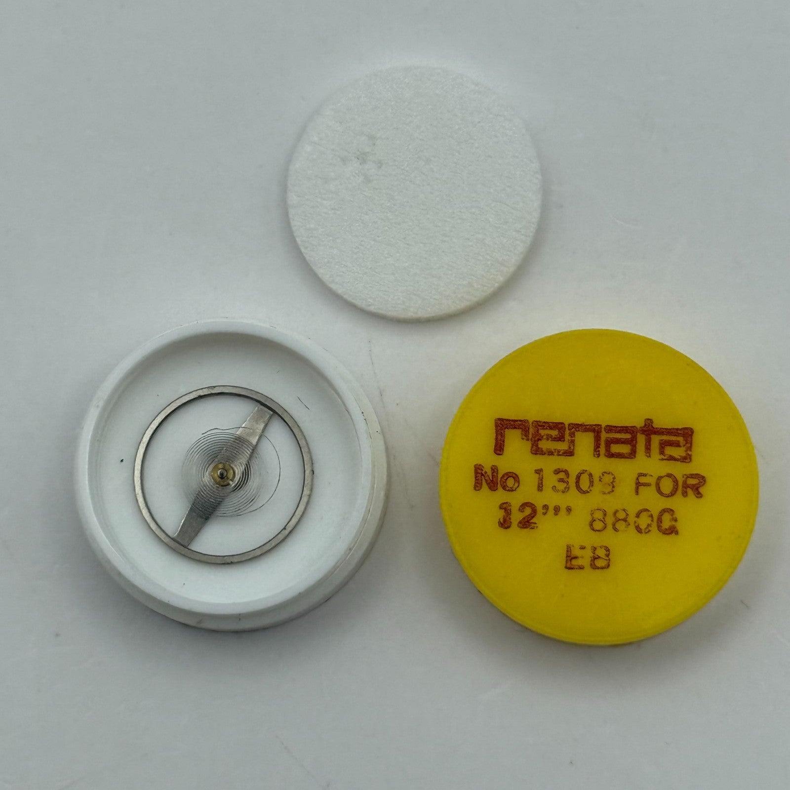 EB 8800 Balance Wheel Complete And Spring 12’’’ 1309 Watch Movement Parts NOS