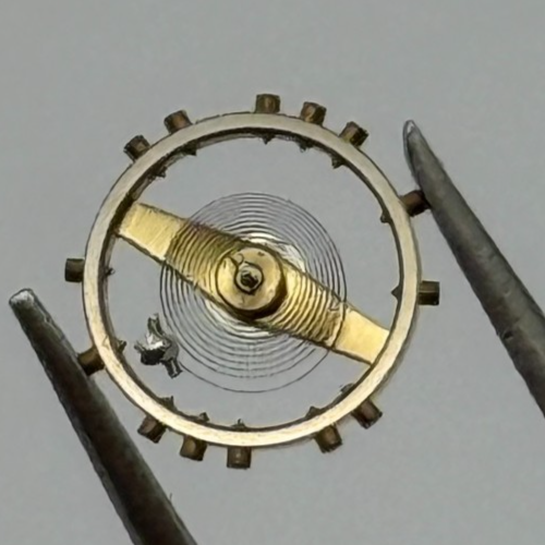 AS 475 Balance Wheel Complete And Spring 5¼''' 20 Watch Movement Parts NOS