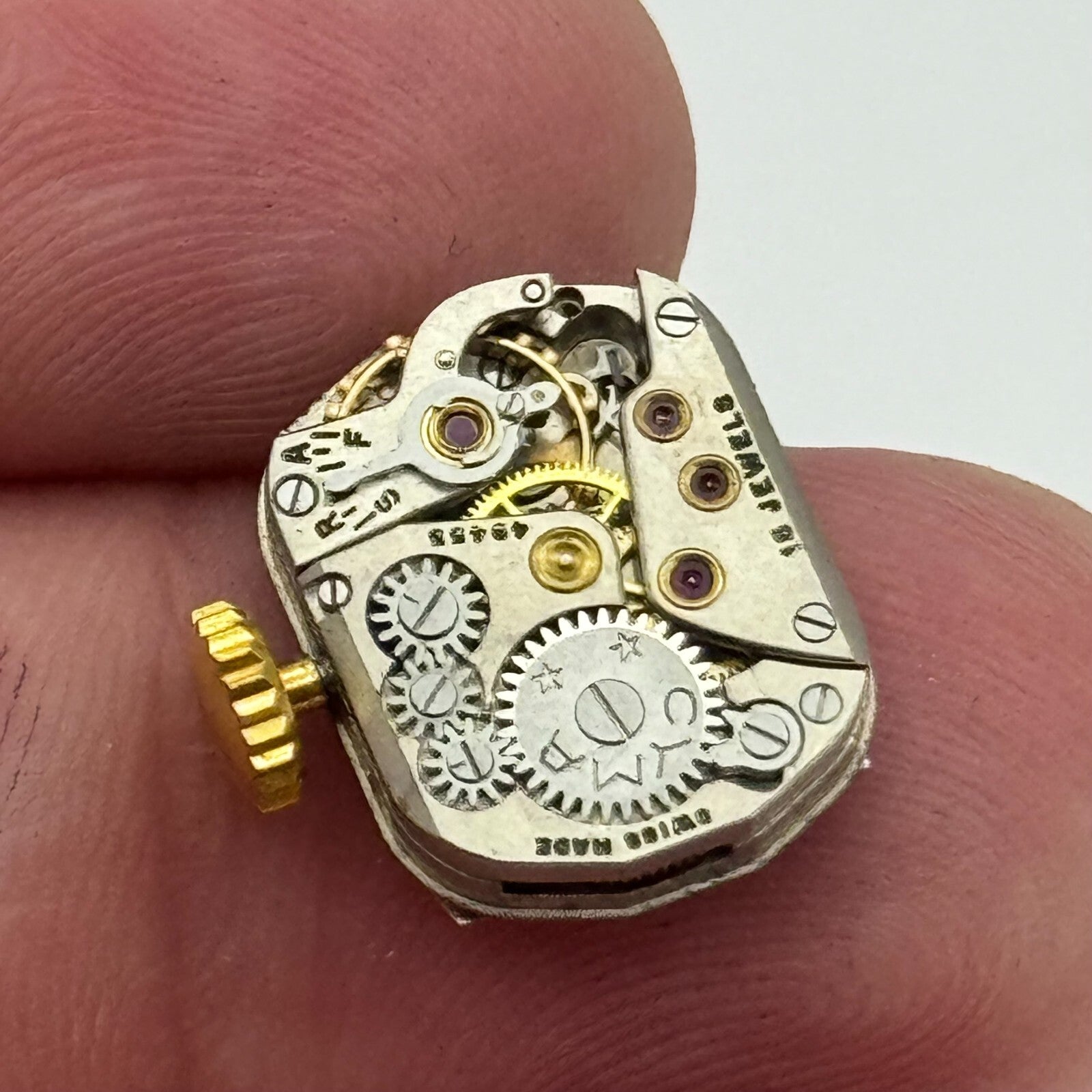 11.7mm Running Ladies Cyma 15 Jewels Manual Wind Watch Movement Dial Hands PARTS