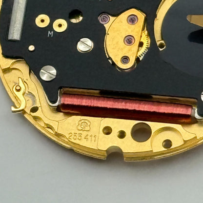 ETA 255.411 Quartz Watch Movement 6 Jewels Swiss Vintage Parts Repair 23.8mm