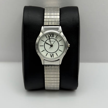 Sekonda Ladies Watch Quartz 4021B Japan Mvt Steel Expandable Working 25mm