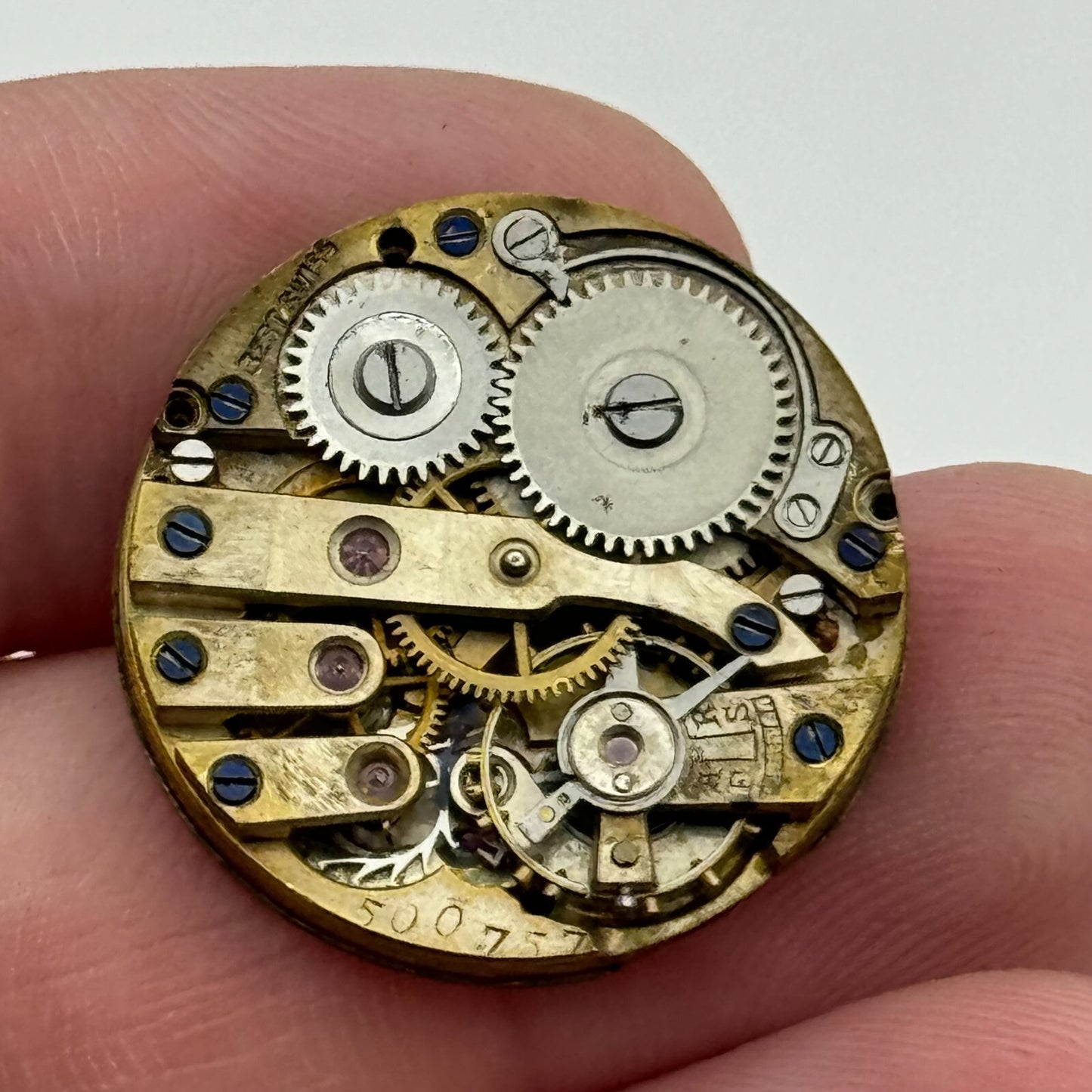 23.6mm Unidentified Balance Ok Trench Watch Movement Manual Wind Swiss PARTS