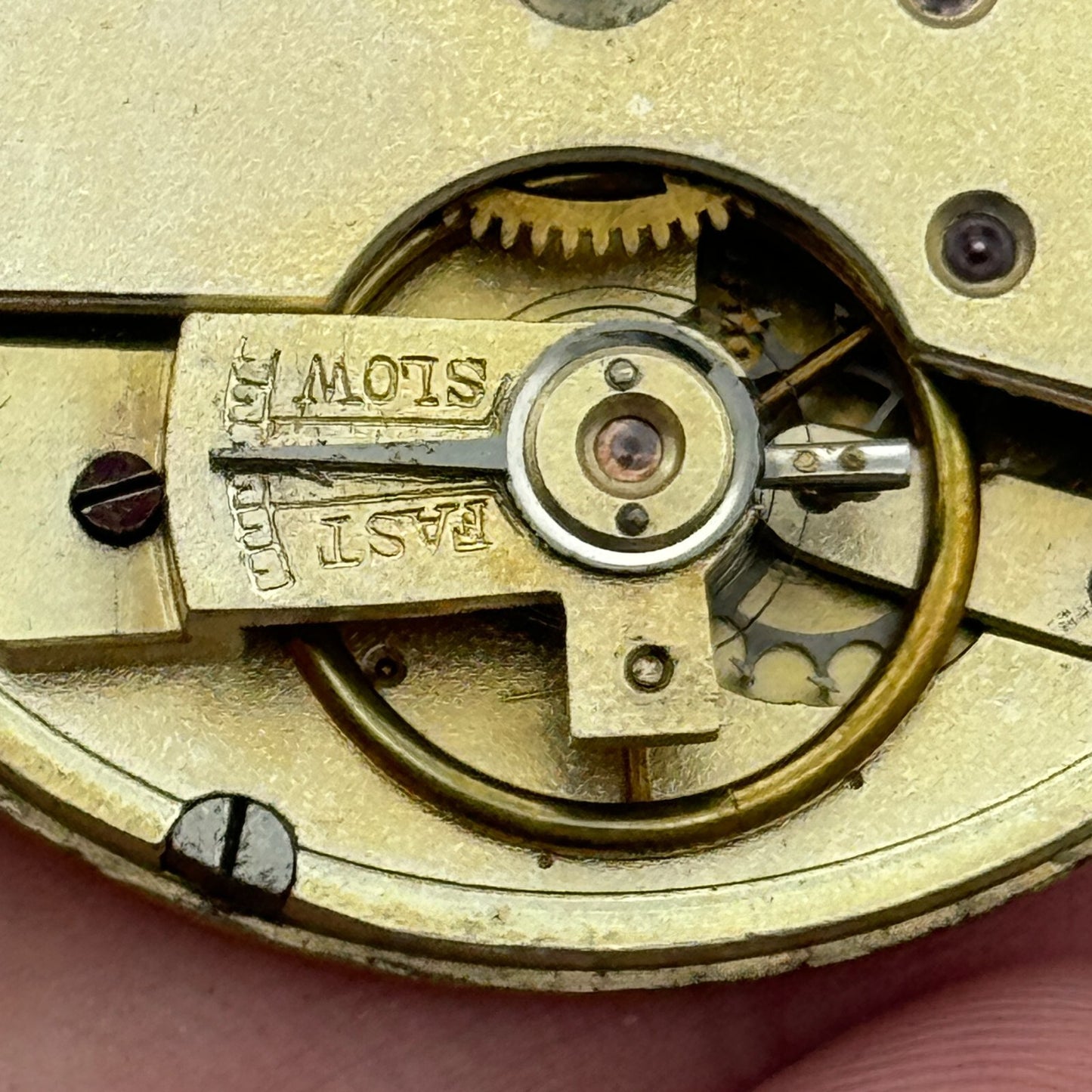 45.1mm Antique Unidentified Key Wound Pocket Watch Movement PARTS REPAIR SPARES
