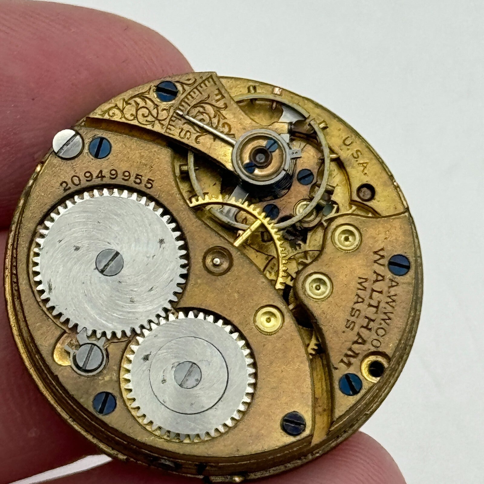 0s Men's Waltham Grade No. 160 Model 1900 American Watch Movement PARTS SPARES