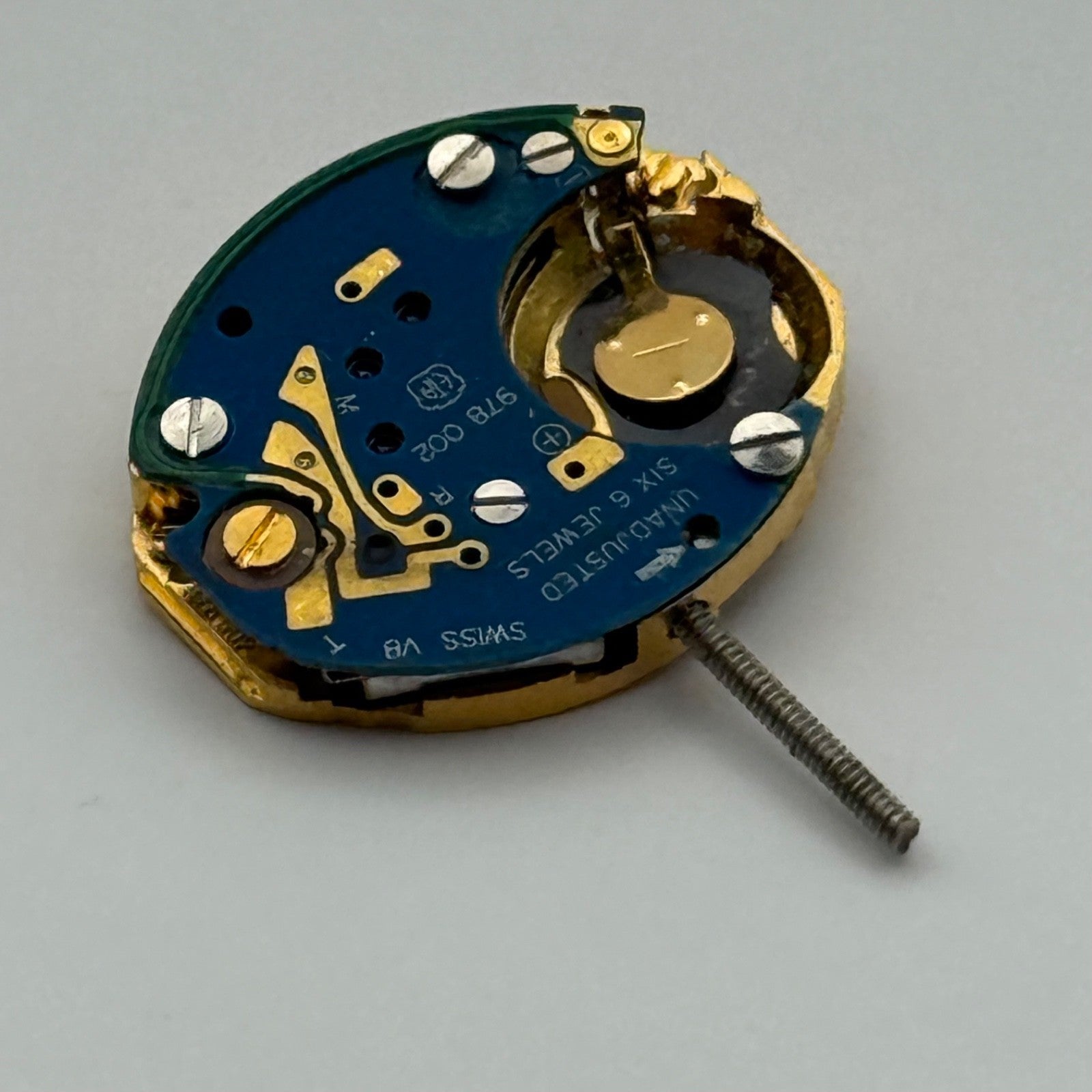 ETA 978.002 Quartz Watch Movement Incomplete Swiss Ladies Vintage Parts Repair