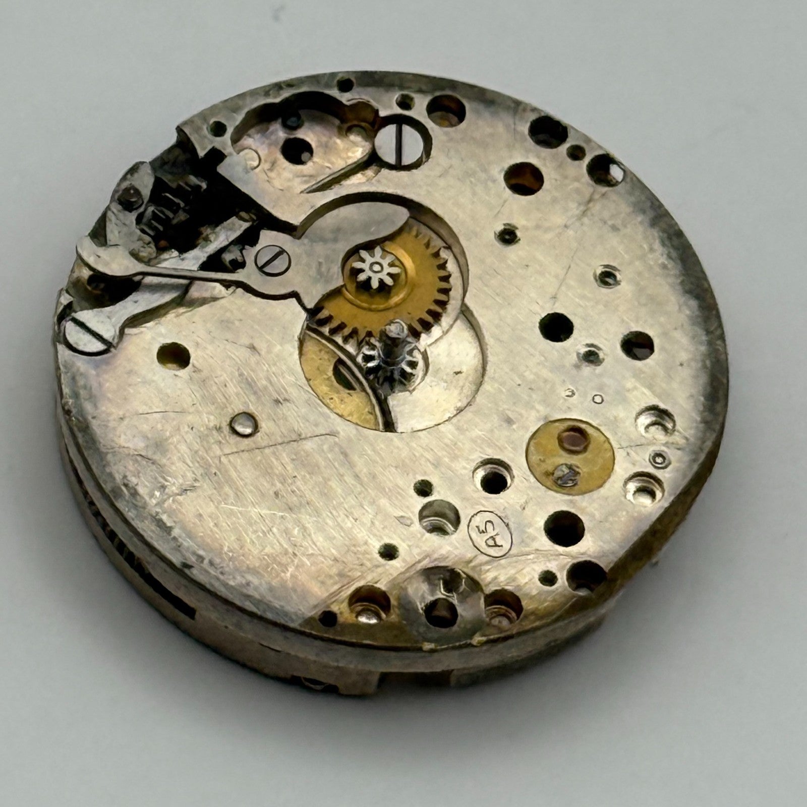 AS A Schild Swiss Watch Movement Manual Wind Vintage Parts Repair Spares 23.5mm