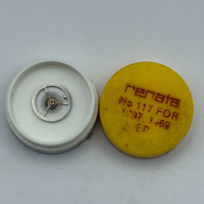 EB 1469 Balance Wheel Complete And Spring 117 Watch Movement Parts NOS 