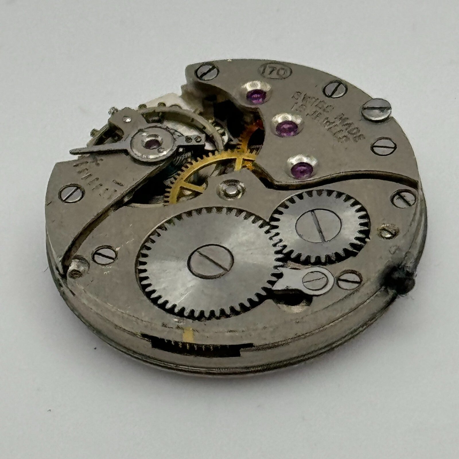 22mm Everite Record 170 Sub Seconds Manual Wind Trench Watch Movement PARTS