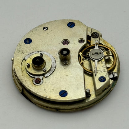 36.1mm Antique Beautiful Porcelain Dial Key Wound Pocket Watch Movement PARTS