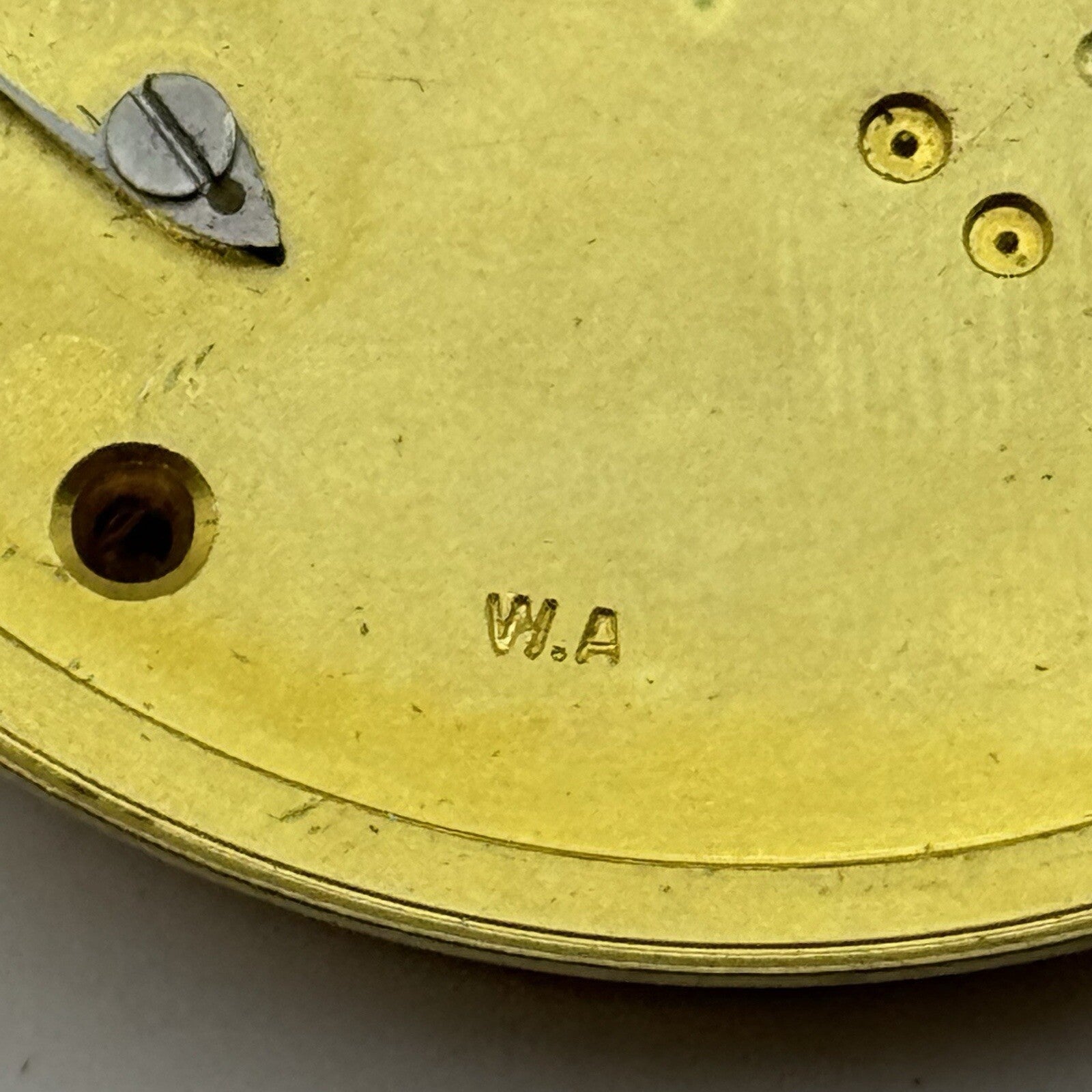49.7mm W.A Quality No Balance Pocket Watch Movement FOR PARTS Restore