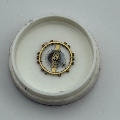 FEF 270 Balance Wheel Complete And Spring  5¼’’’ 73 M Watch Movement Parts NOS