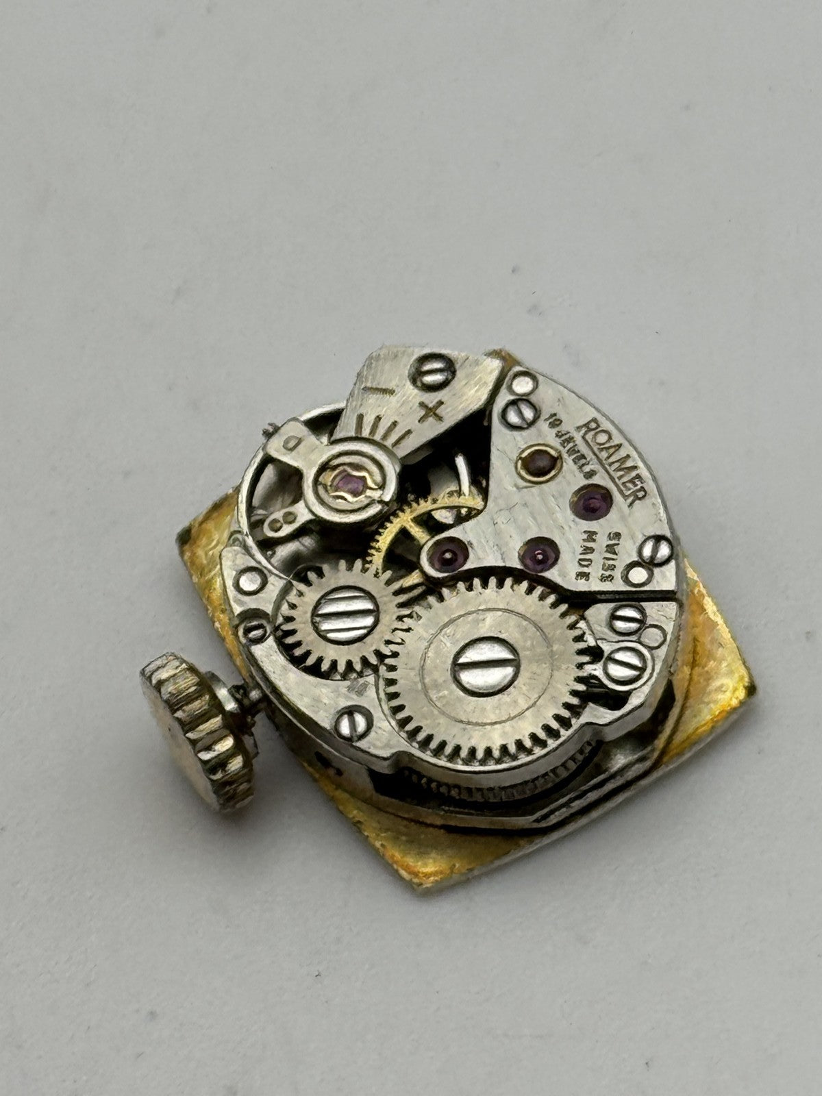 13mm Vintage Roamer MST 466 Manual Wind Swiss Watch Movement PARTS REPAIR