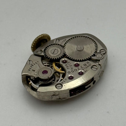 Elgin 662 Watch Movement 17 Jewels USA Vintage American Parts Repair 14.3mm