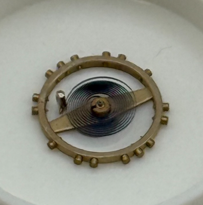 ETA 2487 Balance Wheel Complete And Spring  Ord + Inca 1269 M Watch Parts NOS