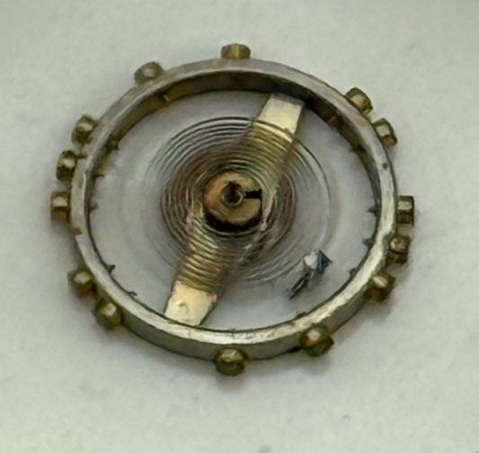 FEF 430 6600 Balance Wheel Complete And Spring 943 M Watch Movement Parts NOS