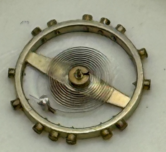 FEF 270 Balance Wheel Complete And Spring  5¼’’’ 173 Watch Movement Parts NOS