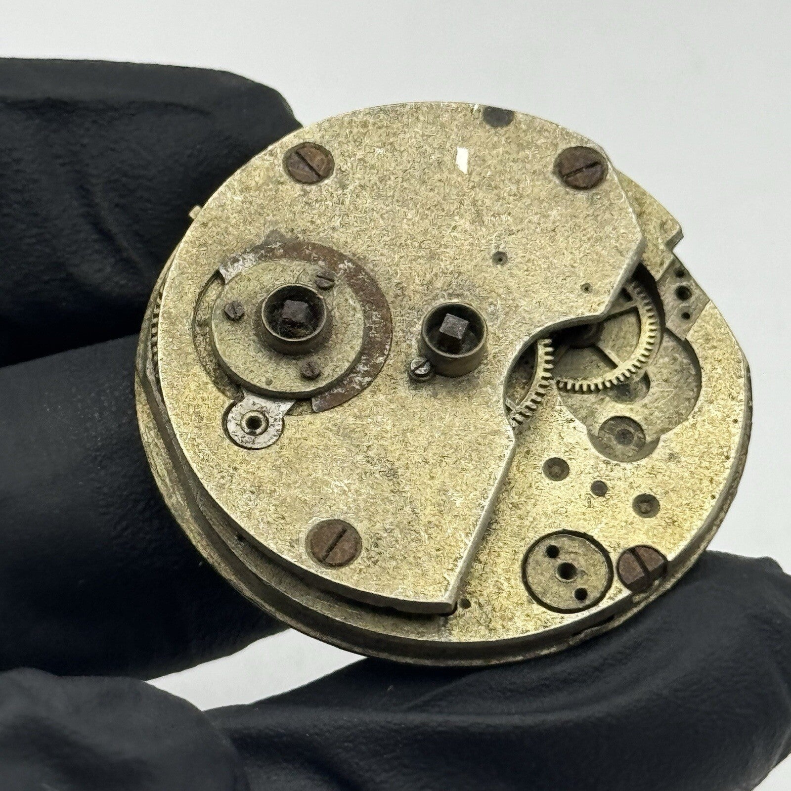 36.2mm Beautiful Patterned Dial Cylinder Pocket Watch Movement FOR PARTS