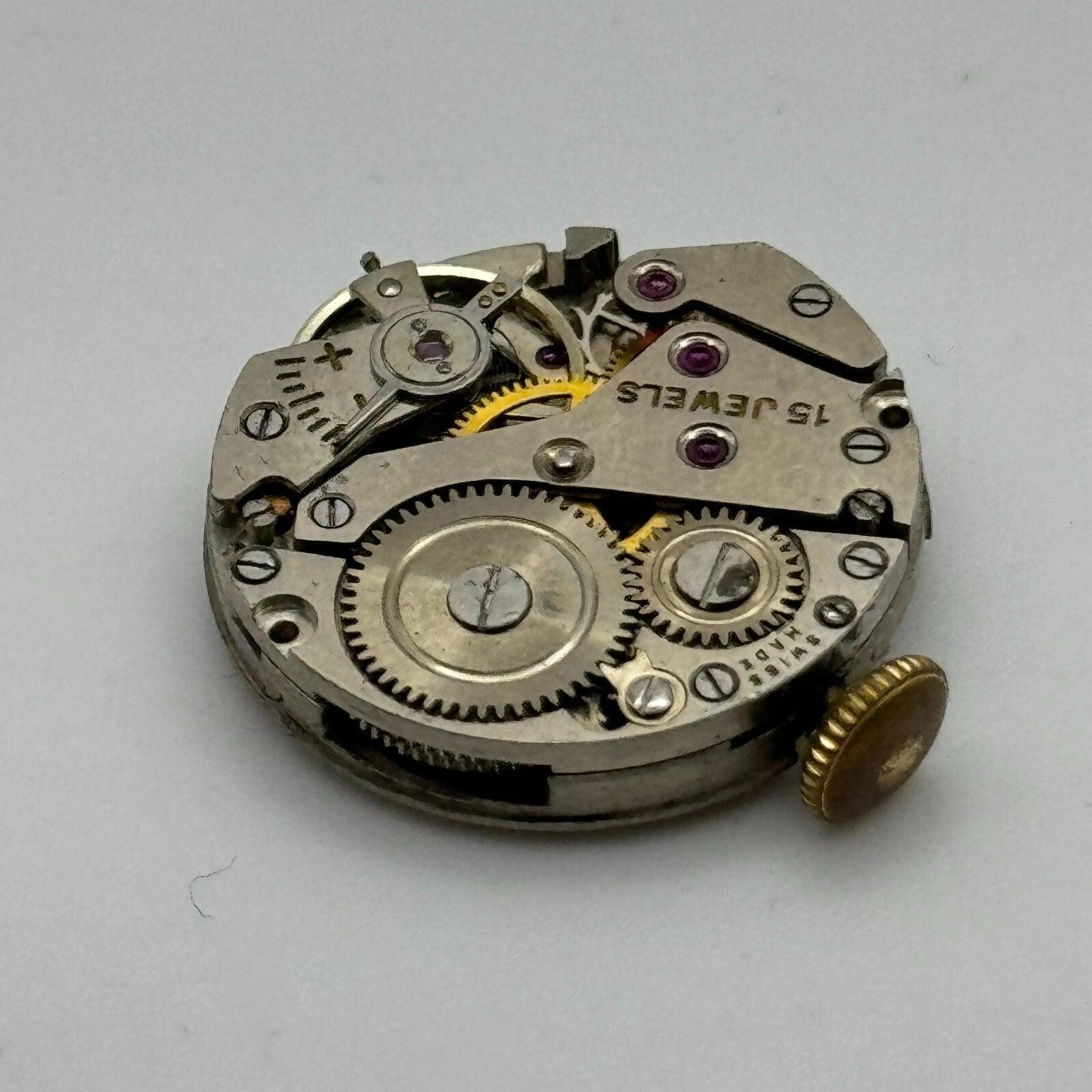 19.7mm Ladies Hirco AS 970 Manual Wind 15 Jewels Watch Movement PARTS SPARES