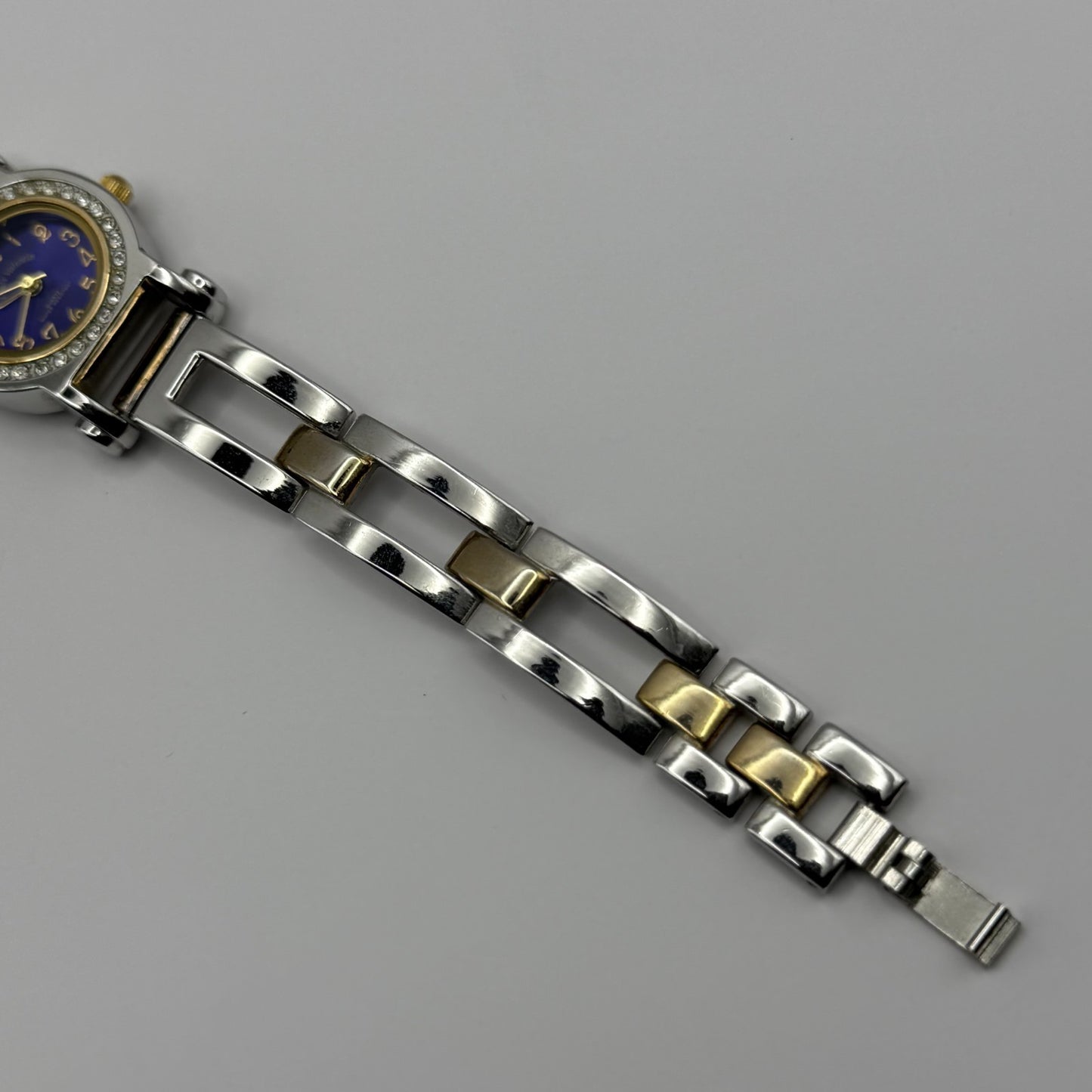 Louis Valentin Swiss Design Ladies Quartz Watch Two Tone Bracelet Working 23mm