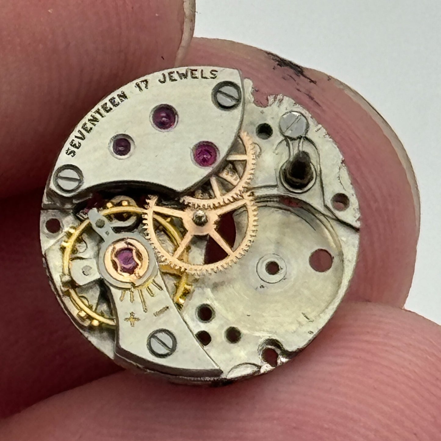 13.5mm Ladies Piaget 6N Backwind 17 Jewels Vintage Watch Movement PARTS SPARES