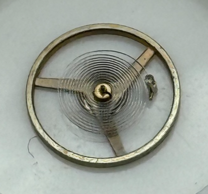 FEF 6660 Balance Wheel Complete And Spring Ord + Inca Watch Movement Parts 