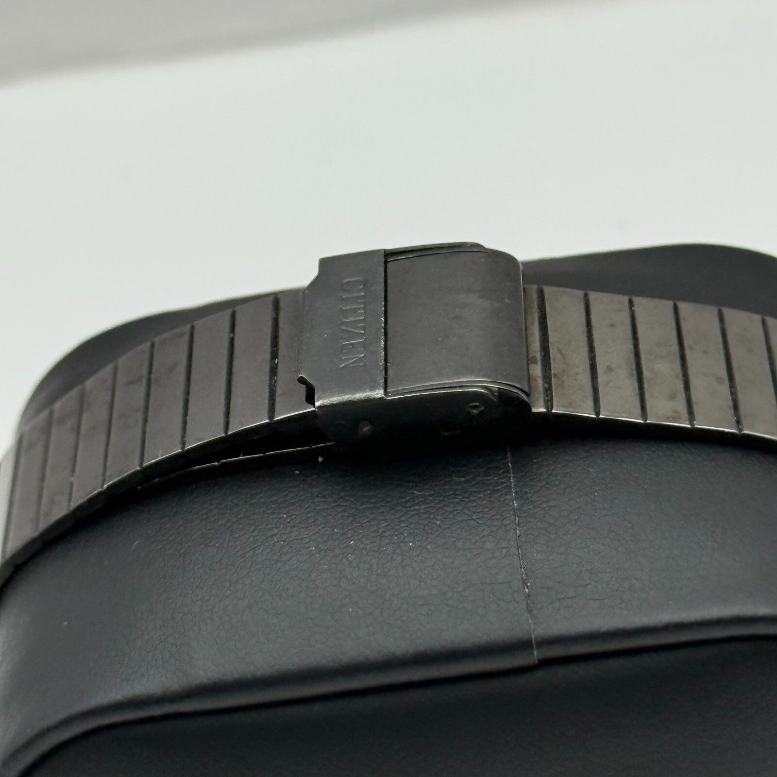 22mm Working Vintage Ladies Citizen CQ Black Dial & Strap Quartz Watch 8 Inches