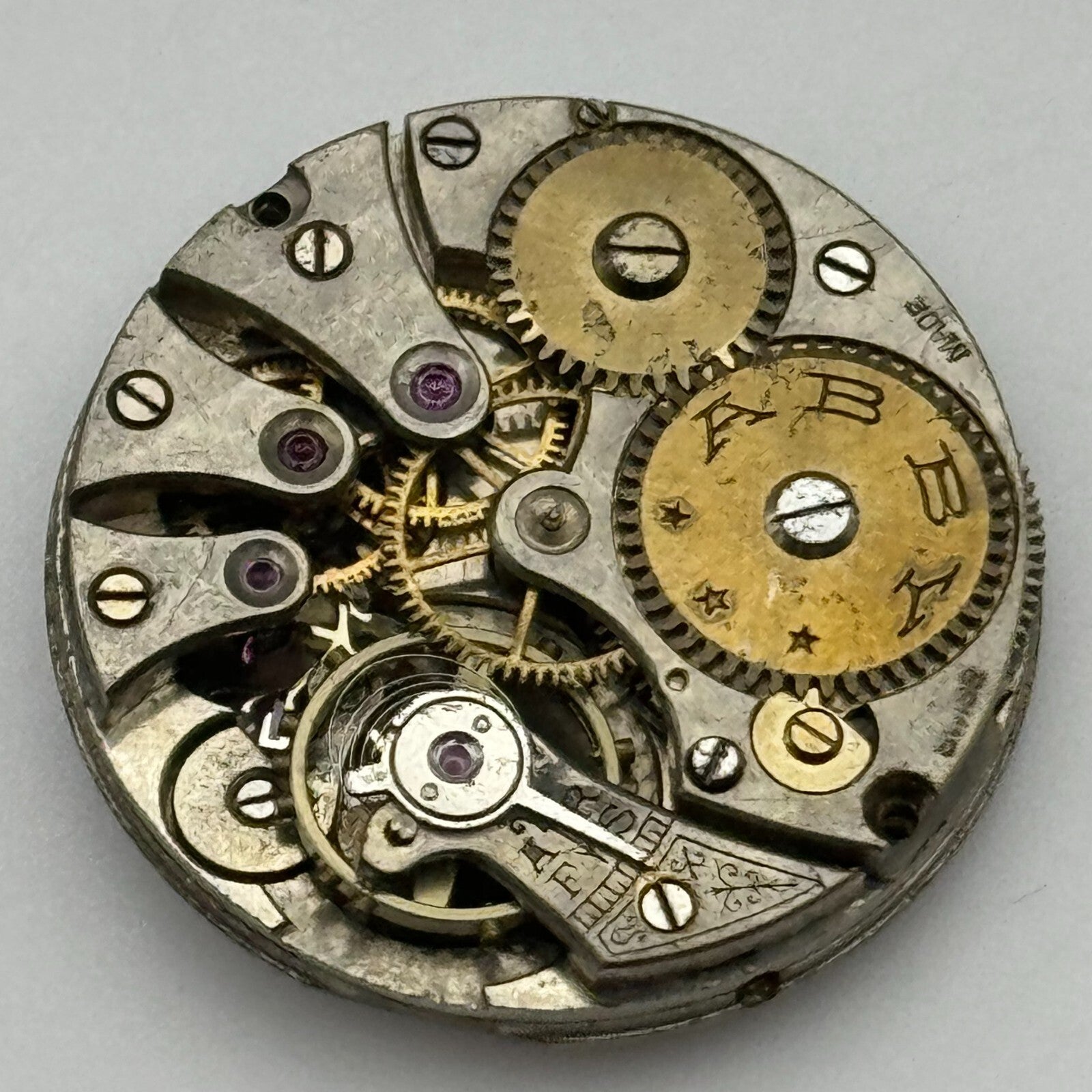 25.2mm Interesting Abby Trench Watch Movement Manual Wind Swiss Vintage PARTS