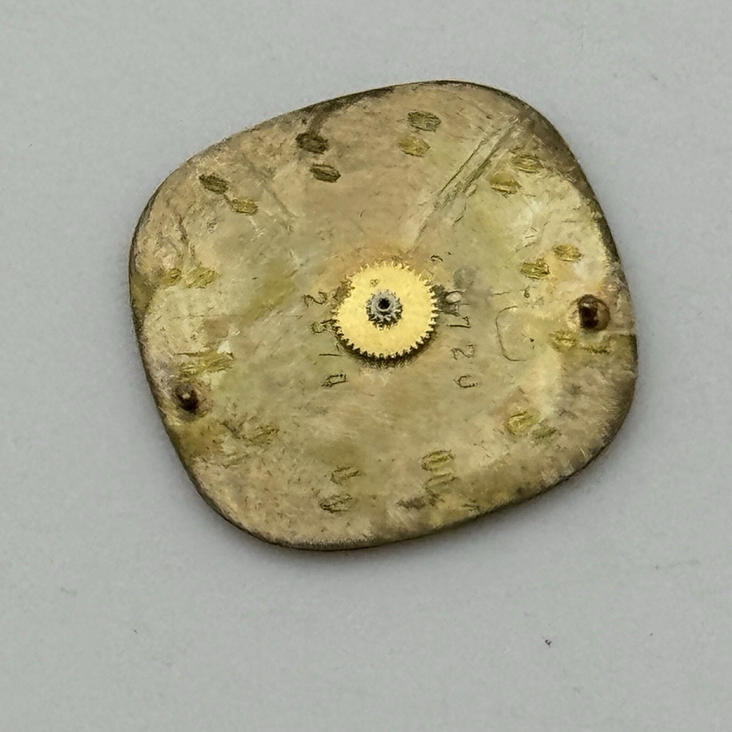 16mm Vintage Square Omega Quartz Ladies Wristwatch Dial + 2 Hands Spares Parts