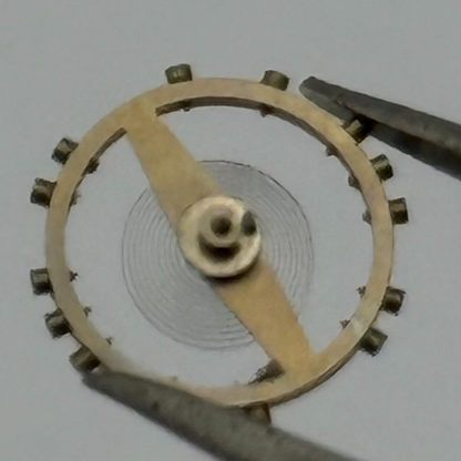 AS 970 Balance Wheel Complete And Spring 8 3/4''' 27 Watch Movement Parts NOS