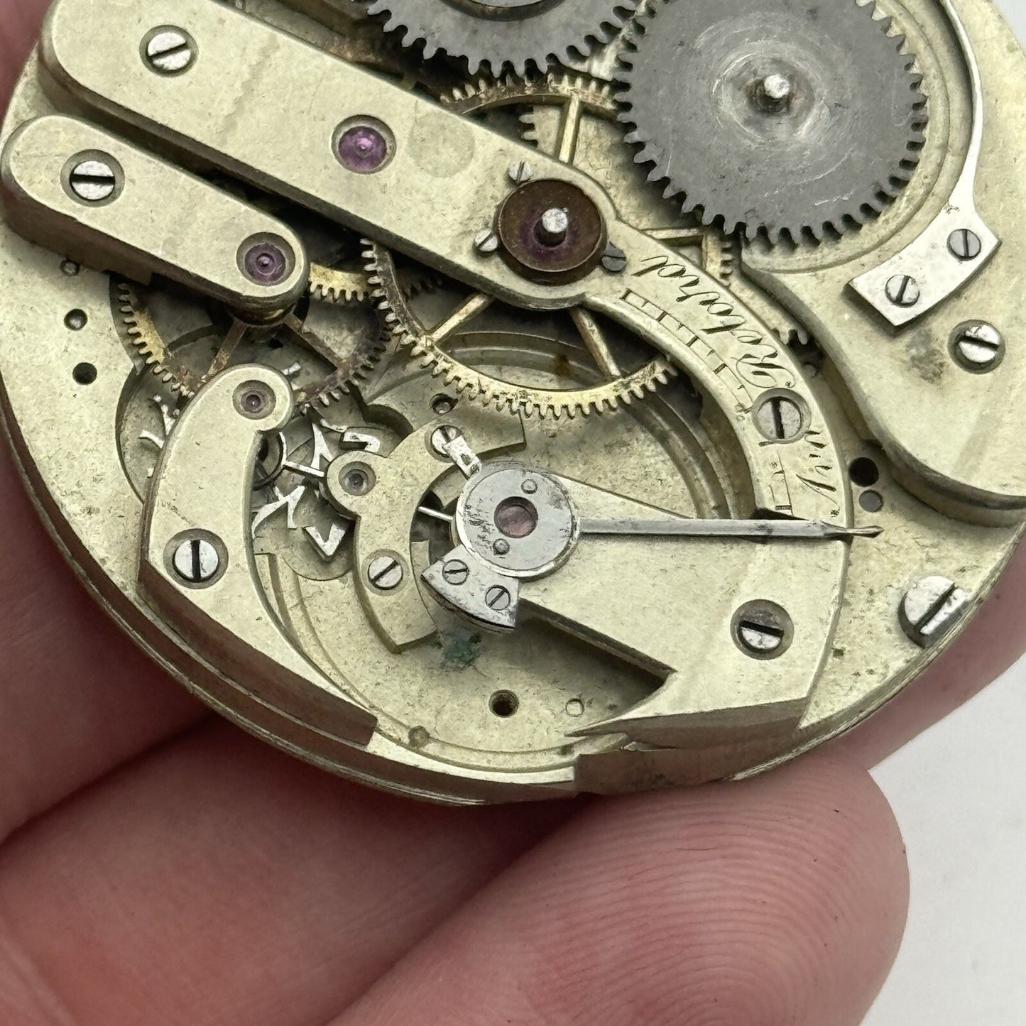45.2mm High Grade Jules Jurgensen Style Pocket Watch Movement To Restore Parts