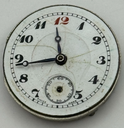 23.6mm Mens Sunbeam Balance Ok Trench Watch Movement Manual Wind Swiss PARTS