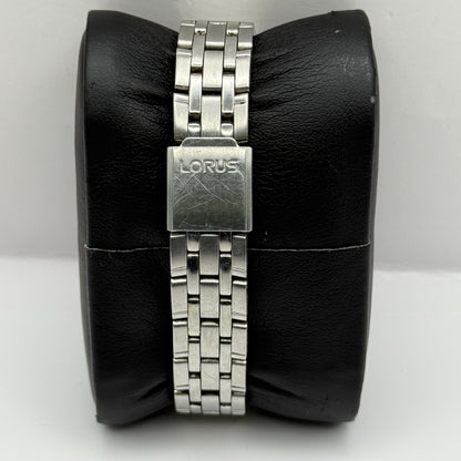 Lorus Lumibrite Ladies Quartz Watch Date Dial Silver Tone Bracelet Working 25mm