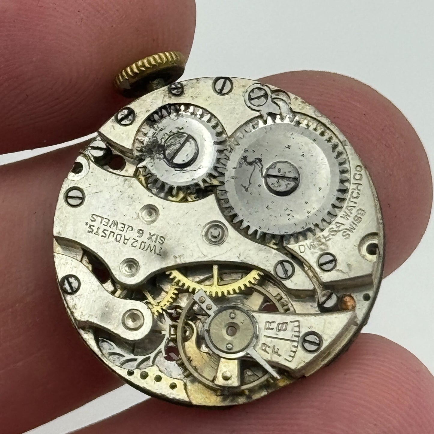 23.7mm Dwelsa Watch Co AS 340 A Schild Manual Wind Swiss Watch Movement PARTS