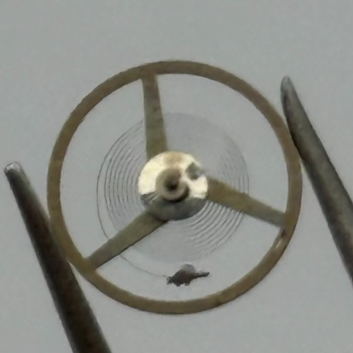 ST 69 Balance Wheel Complete And Spring 6 3/4-8''' 1155 Watch Movement Parts NOS