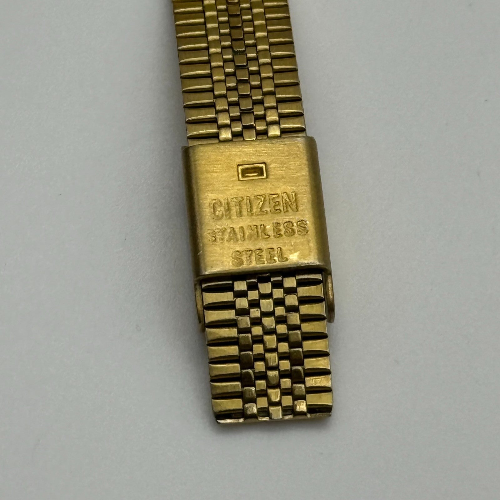 19mm Working Vintage Citizen Japan Ladies Gold Plated Quartz Watch 7 Inches