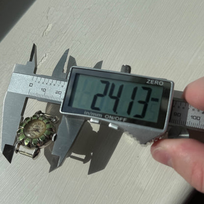 22mm Vintage EB 1431N Basis Jewelled Green Bezel Swiss Manual Watch PARTS REPAIR