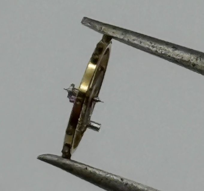 FHF 34 Balance Wheel Complete And Spring 7¾’’’ 1047 M Watch Movement Parts NOS