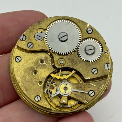 41.6mm Vintage Swiss Open Face Pocket Watch Movement PARTS REPAIR SPARES