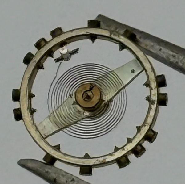 AS 976 1012 Balance Wheel Complete And Spring  29 M Watch Movement Parts NOS
