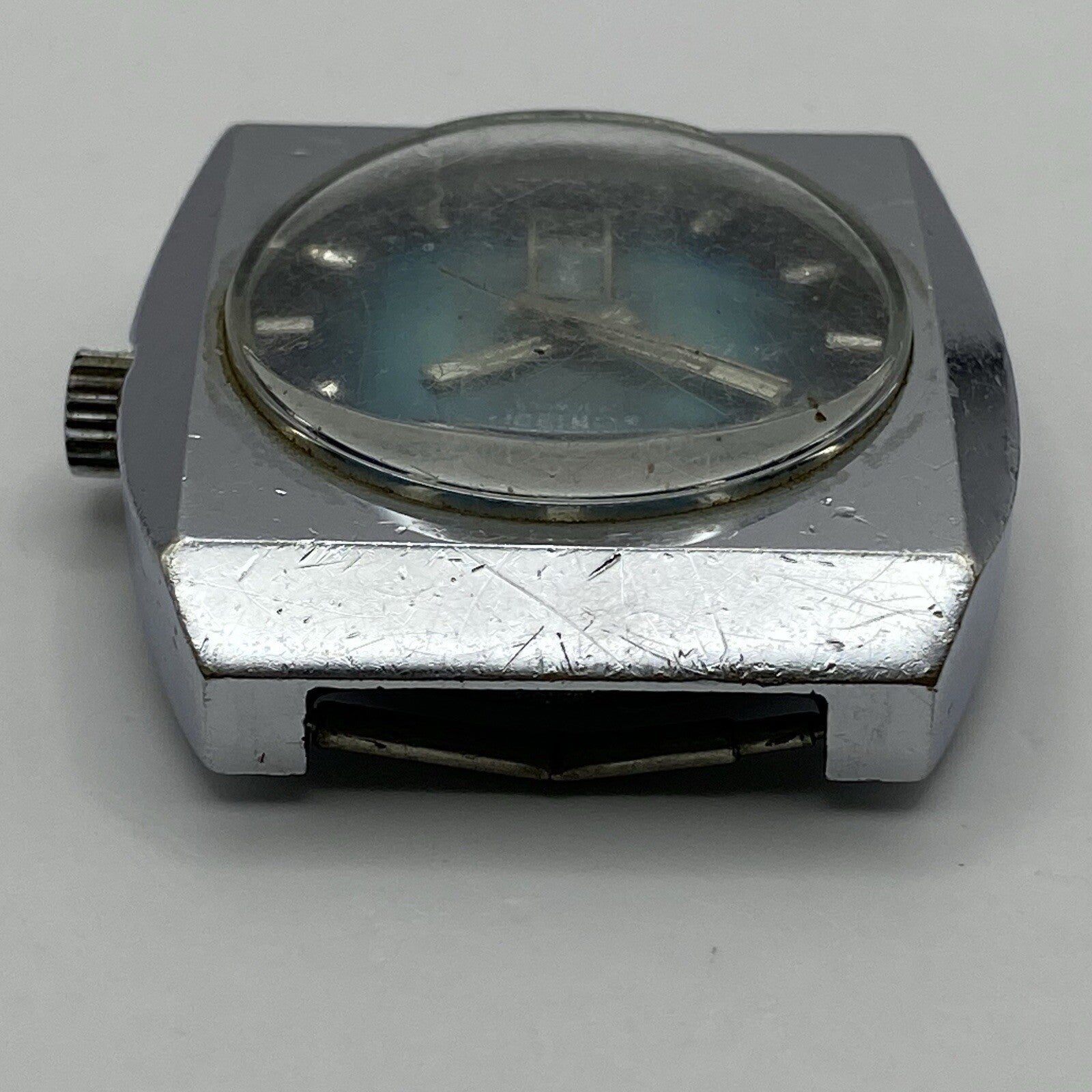 37mm Gents Jowissa De Luxe Large Date Dial Watch Head FOR PARTS TO RESTORE