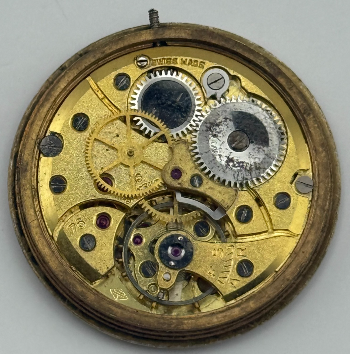 Rotary Maximus Revue 76 Good Balance Watch Movement Manual Wind Parts 26.9mm