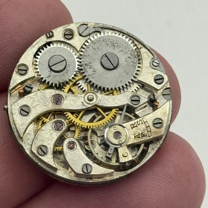 25mm Unidentified Roman Numerals Trench Watch Movement Manual Wind PARTS SPARES