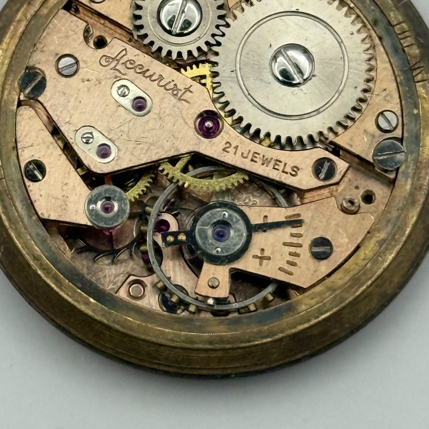 AS 1002 984 Watch Movement Accurist Manual Wind Vintage Parts Repair 29.7mm