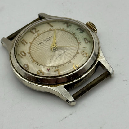 32mm Men’s Manual Wind Ingersoll Shock Proof Watch FOR PARTS TO RESTORE