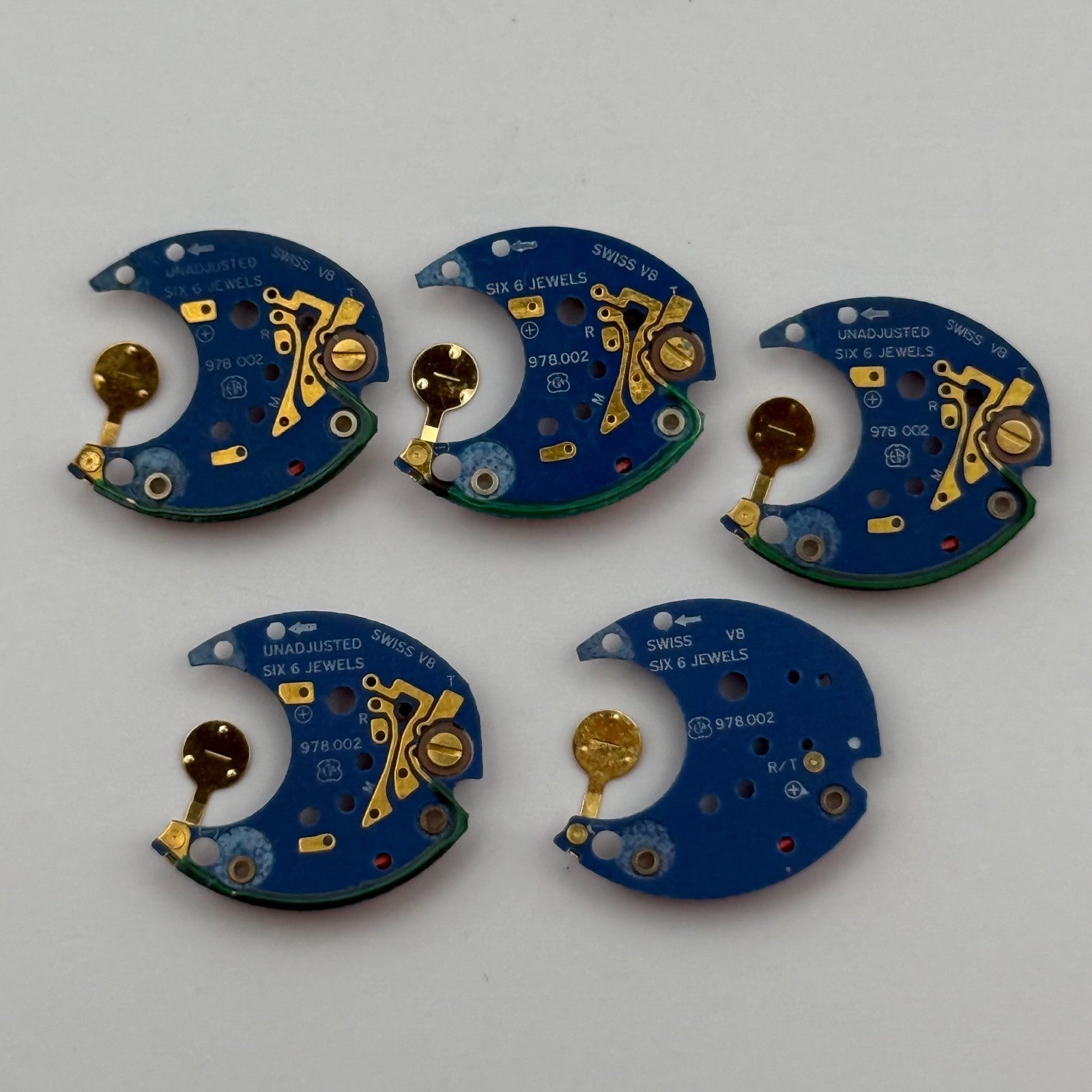 ETA ESA 978.002 x5 Quartz Watch Movement Incomplete Swiss Ladies Parts Repair