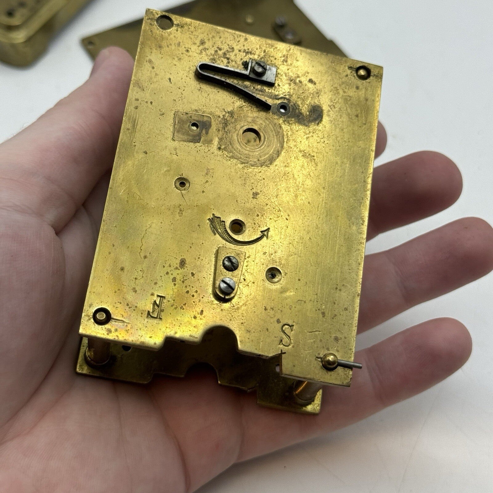 Unidentified Antique Clock Parts Unknown Origin Or Age See Photos Parts Repair